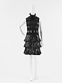 Dress, House of Chanel (French, founded 1910), synthetic fiber, plastic (vinyl), French