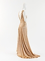 Evening dress, House of Chanel (French, founded 1910), silk, metal, French