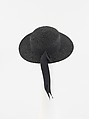 Ensemble, House of Chanel (French, founded 1910), wool, cotton, silk, metal, straw, French