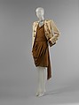 Ensemble, Yves Saint Laurent (French, founded 1961), a) silk, shell, metal, rhinestone; b) silk; c,d) shell, metal, French