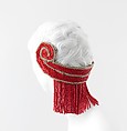 Headdress, Paul Poiret  French, cotton, metal, ceramic, French