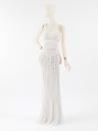 Evening dress, Helmut Lang (Austrian, born 1956), silk, cotton blend, horsehair, Austrian