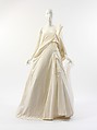 Wedding dress, Yohji Yamamoto (Japanese, born Tokyo, 1943), a) cotton, nylon, silk; b) cotton, nylon, Japanese