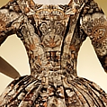 Dress, silk, British