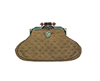 Evening bag, silk, probably French
