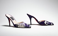 Shoes, Jean Paul Gaultier (French, born 1952), a,b) silk, French