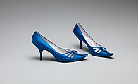 Evening shoes, House of Dior (French, founded 1946), silk, French