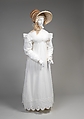 Morning dress, cotton, British