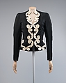 Jacket, Schiaparelli (French, founded 1927), leather, plastic (cellulose nitrate), French