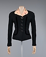 Suit, Schiaparelli (French, founded 1927), rayon, silk, plastic (cellulose acetate, cellulose nitrate), French