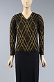 Sweater, Schiaparelli (French, founded 1927), wool, French