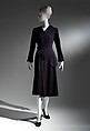 Dress, Charles James (American, born Great Britain, 1906–1978), wool, American