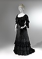 Mourning dress, silk, American