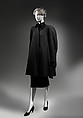 Coat, Charles James (American, born Great Britain, 1906–1978), wool, silk, American
