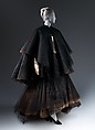 Evening cape, Charles James (American, born Great Britain, 1906–1978), silk, synthetic, American