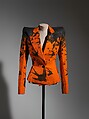 Jacket, Alexander McQueen (British, founded 1992), wool, silk, plastic, British