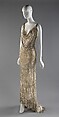Evening dress, House of Worth (French, 1858–1956), silk, glass, French