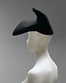 Hat, Elsa Schiaparelli (Italian, 1890–1973), wool, French
