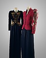 Evening jacket, Schiaparelli (French, founded 1927), rayon, plastic (cellulose nitrate, phenolic resin), French