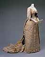 Dinner dress, Mon. Vignon (French), silk, glass, French