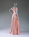 Evening dress, Jacques Fath (French, 1912–1954), cellulose acetate, French