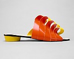 Sandals, Herbert Levine Inc. (American, founded 1949), paper, plastic (cellulose nitrate), American