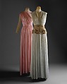 Dinner dress, House of Lelong  French, silk, metal, glass, French
