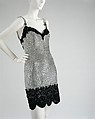 Evening dress, Gianni Versace (Italian, founded 1978), rhinestones, synthetic fiber, Italian