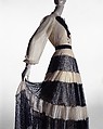 Ensemble, House of Lanvin (French, founded 1889), a) silk
b) cotton
c) glass, French