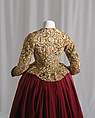 Waistcoat, linen, silk, metal, British