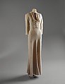 Wedding ensemble, Mainbocher (French and American, founded 1930), silk, leather, straw, coq feathers, French