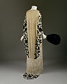 Evening coat, silk, glass, French