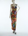 Evening dress, Gianni Versace (Italian, founded 1978), silk, glass, Italian