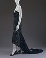 Evening dress, Gianni Versace (Italian, founded 1978), metal, cotton, silk, glass, Italian