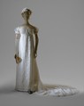 Evening dress, cotton, French