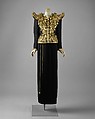 Evening ensemble, Yves Saint Laurent (French, founded 1961), silk, metallic thread, beads, sequins, French