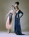 Evening ensemble, Jeanne Hallée (French, 1870–1924), silk, glass, French