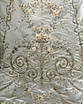 Ball gown, House of Worth (French, 1858–1956), silk, cotton, metallic thread, glass, metal, French