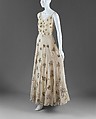 Evening dress, Mainbocher (French and American, founded 1930), silk, spangles, French