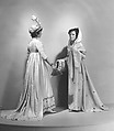 Dress, silk, cotton, British
