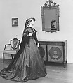 Dress, silk, British