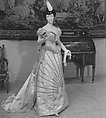 Ball gown, House of Worth (French, 1858–1956), silk, glass, metallic thread, French