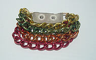 Bracelet, Giorgio di Sant'Angelo American, metal, leather, American