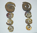 Earrings, Giorgio di Sant'Angelo  American, Metal, American