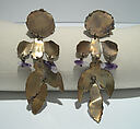 Earrings, Giorgio di Sant'Angelo  American, metal, synthetic, American