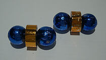 Earrings, Giorgio di Sant'Angelo American, plastic, cork, metal, American