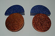 Earrings, Giorgio di Sant'Angelo American, plastic, cork, metal, American