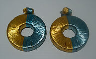 Earrings, Giorgio di Sant'Angelo  American, synthetic fiber, metal, American