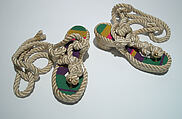 Sandals, Giorgio di Sant'Angelo American, synthetic fiber, cotton, metal, American