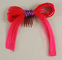 Hairpin, Giorgio di Sant'Angelo (American, born Italy, 1933–1989), synthetic fiber, plastic, American